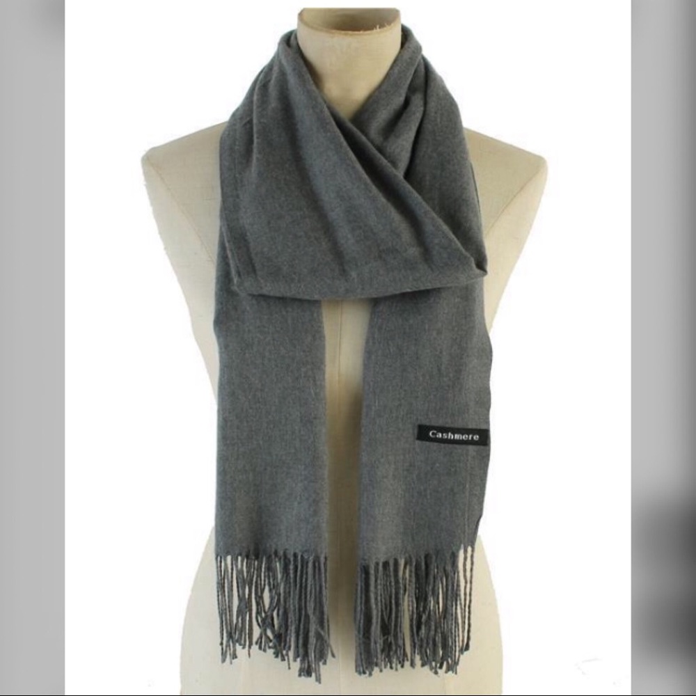 Gray Cashmere scarf